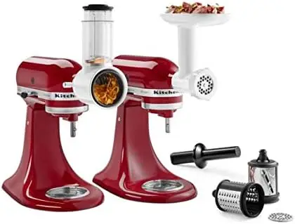 

Meat Grinder Salad Vegetable Slicer Shredder Stand Mixer Attachment Set KSM2VSGA