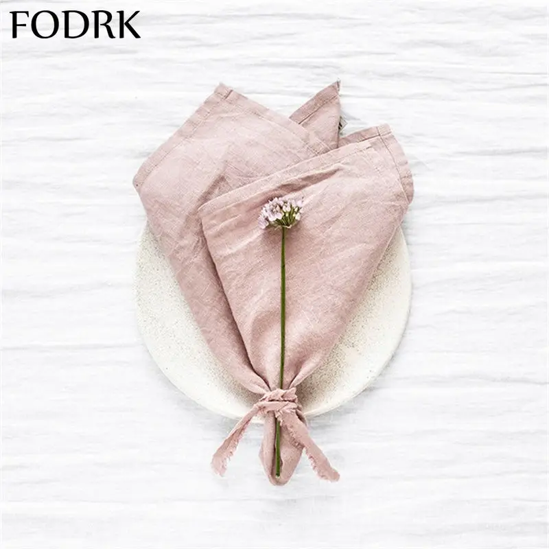 

2pcs Cloth Napkins Wedding Decoration Linen Stick To Table and Room Runner Tea Kitchen Towel Fabric Mat Cotton Birthday Design