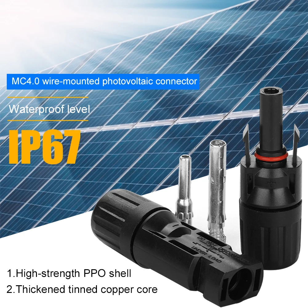 

1/5 / 10PC Connector Male And Female Solar Panel Connector 30A 1000V For PV Cable Solar Panel Connect