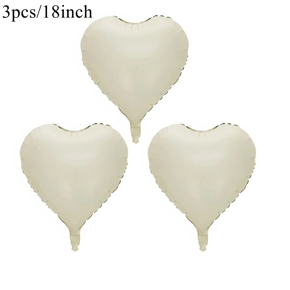 1 комплект воздушный шар из латекса бежевого и золотого цвета с сердцем