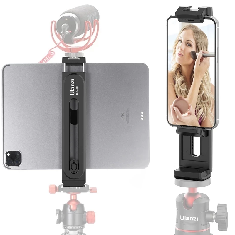 

Ulanzi U-Pad II Universal Tablet Tripod Mount for 4.7-12.9 inch Cell Phones and Tablet with 1/4 Screw Cold Shoe for Microphone