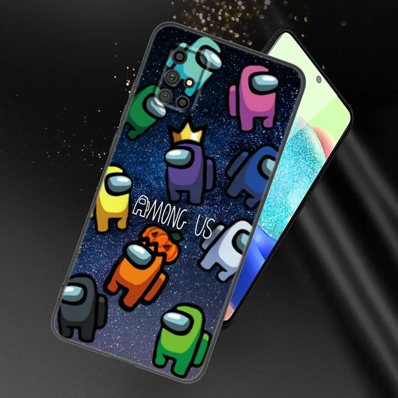 hot game among us phone case for samsung galaxy a21 a30 a50 a52 s a13 a22 a32 a33 a53 a73 5g a11 a12 a31 a51 a70 a71 a72 cover free global shipping