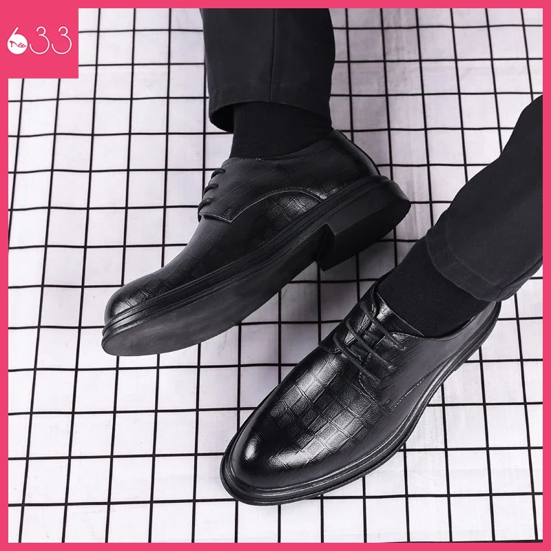 Мужская кожаная обувь элегантная мужская модельная на мягкой подошве