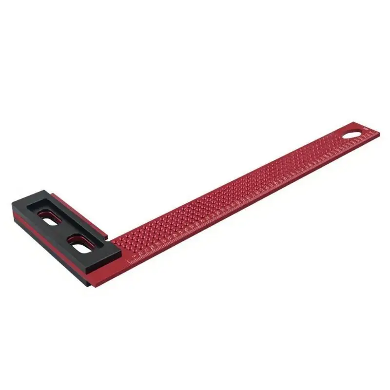 Фото 652f Scribling Square Line Tool Woodworking Rescaing Ruler Ruler Aluminum Framing Square L Type Ruler Scriber №2