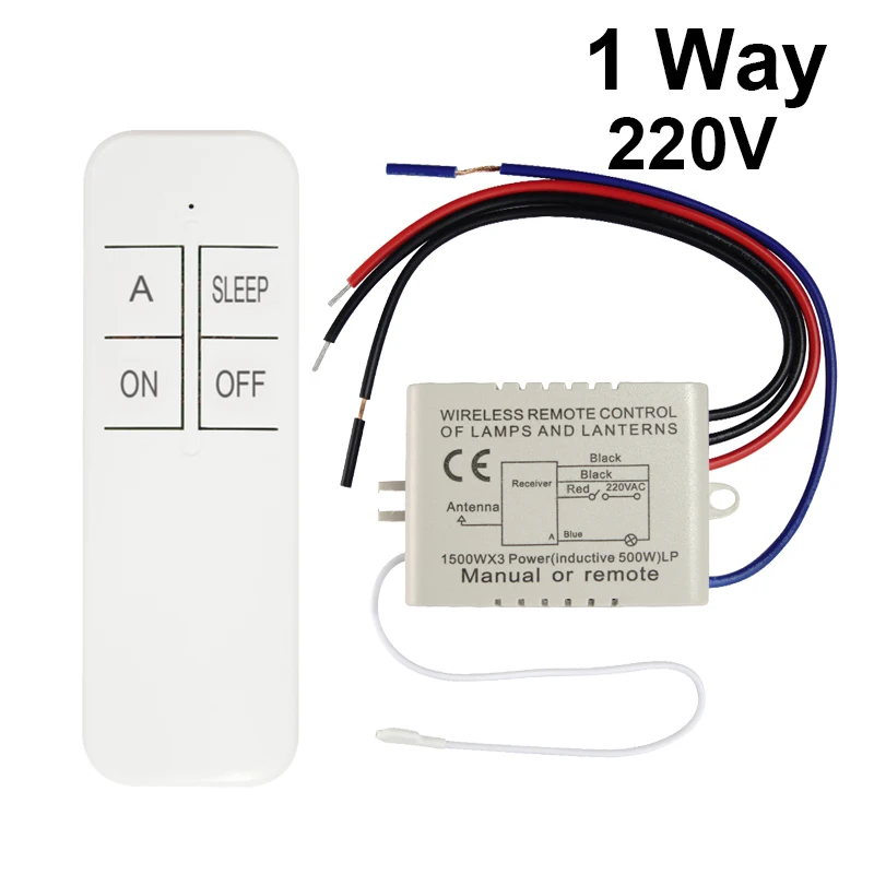 Control Switch Lamp Light Digital Wireless Wall Remote Contr