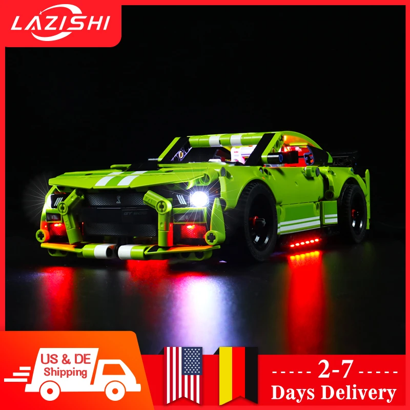 

Lazashi LED Lighting Set For 42138 Ford Mustang Racing Car Collectible Bricks Toy Light Kit, Not Included The Building Model