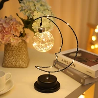 eid mubarak enchanted moon lamp led moon ball shape light home romantic decor islamic muslim party decorative table lamp fping