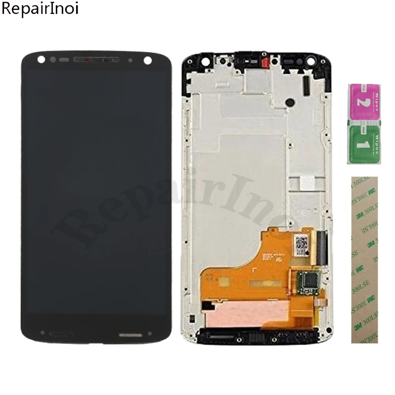 

LCD Display For Motorola Moto Droid Turbo 2 XT1580 XT1581 XT1585 LCD Display With Frame Touch Screen Digitizer Assembly
