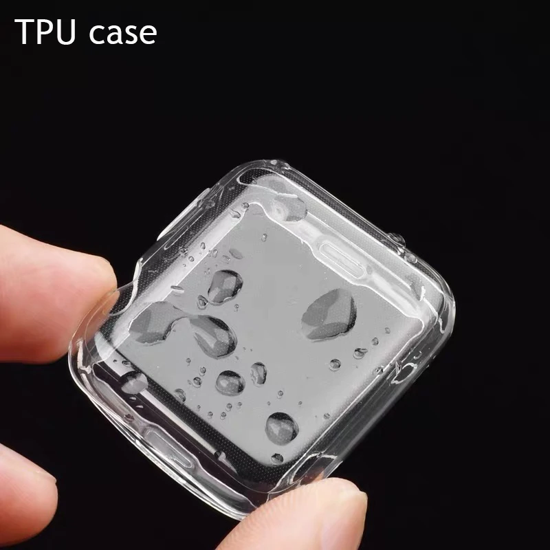 Screen Protector For Apple Watch case 45mm 41mm 44MM 40MM Full TPU bumper Cover 42mm 38MM accessories iwatch series 7 SE 6 5 4 3