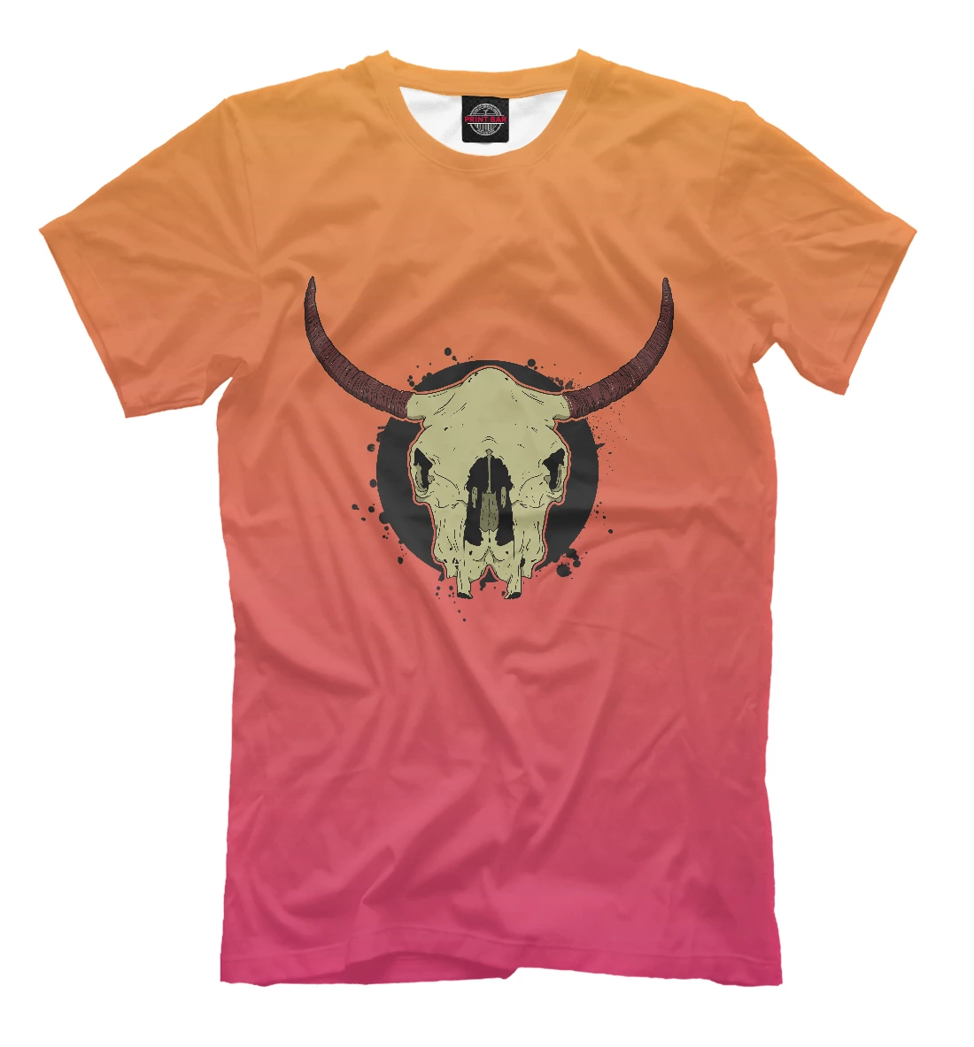Футболка Череп буйвола Черепа |