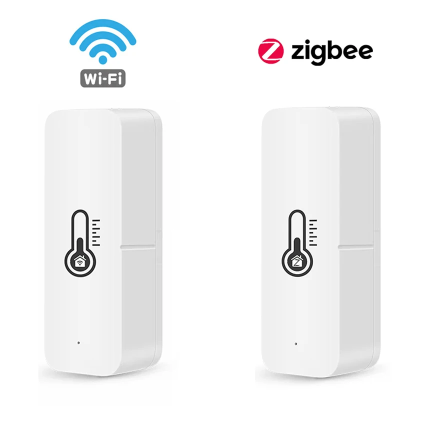 Датчик температуры и влажности Tuya Wi-Fi Zigbee комнатный гигрометр-контроллер для