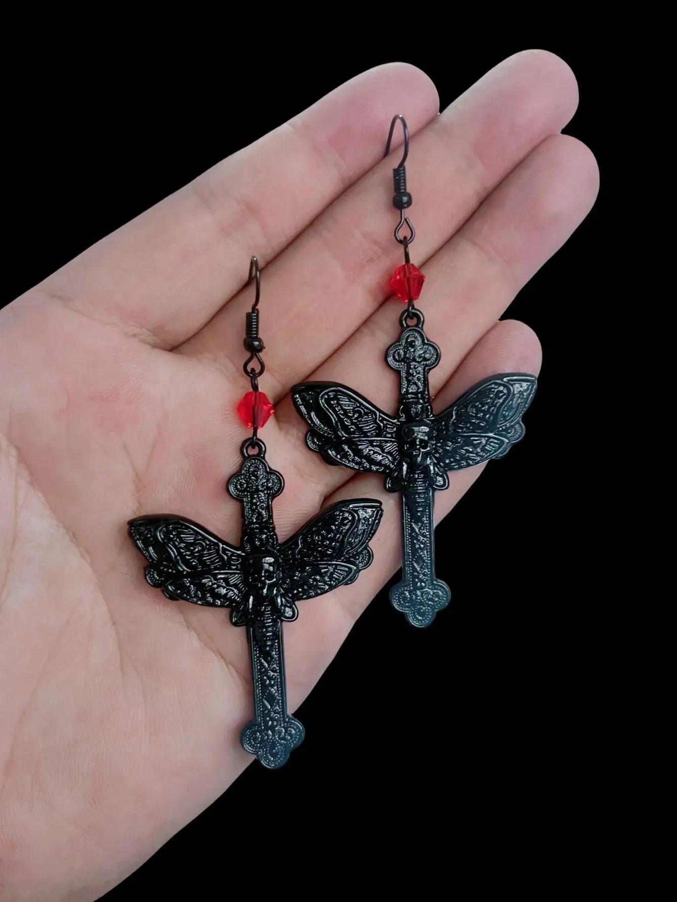 Женские и мужские готические серьги-подвески Goth Винтажные Ювелирные украшения в