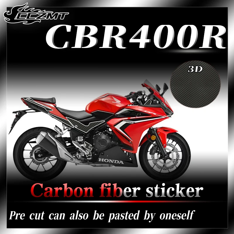 

For Honda CBR400R sticker 3D carbon fiber protective sticker body protective film decorative sticker modification