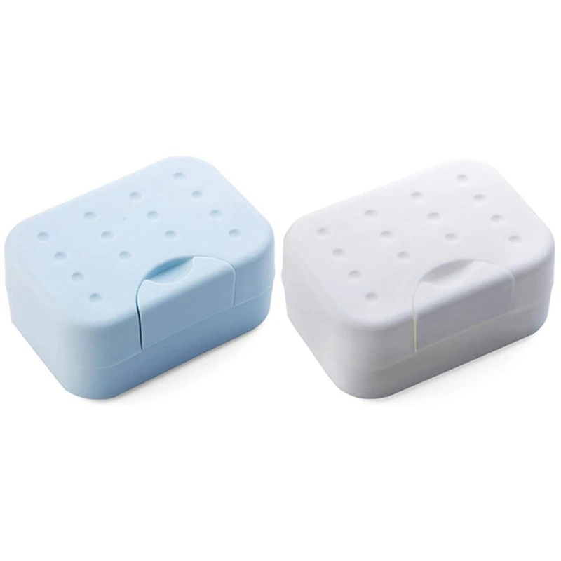 

Portable Travel Soap Box Holder Plastic Soap Case Dish Container With Leachate Sponge For Bathroom Outdoor Hiking