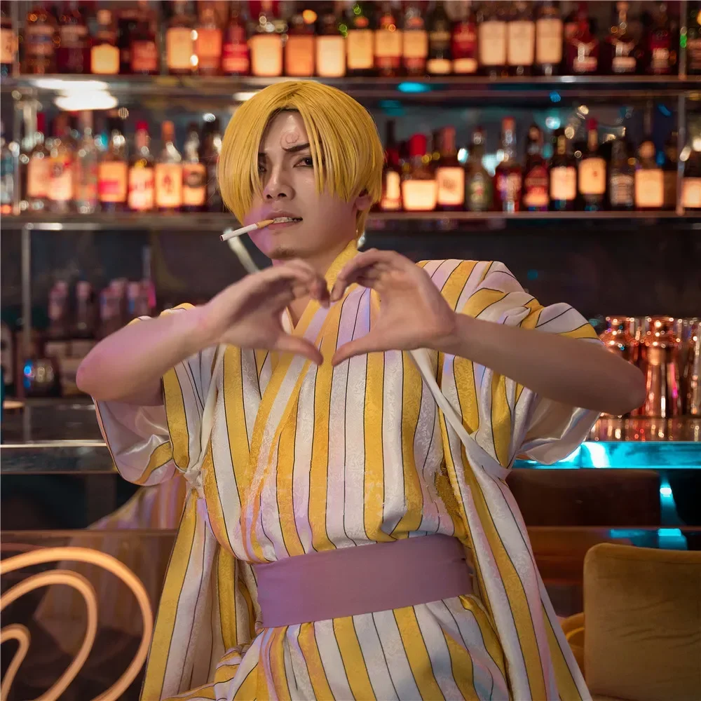 ONE PIECE Wa No Kuni Vinsmoke Sanji Косплей Костюм Хэллоуин Платье