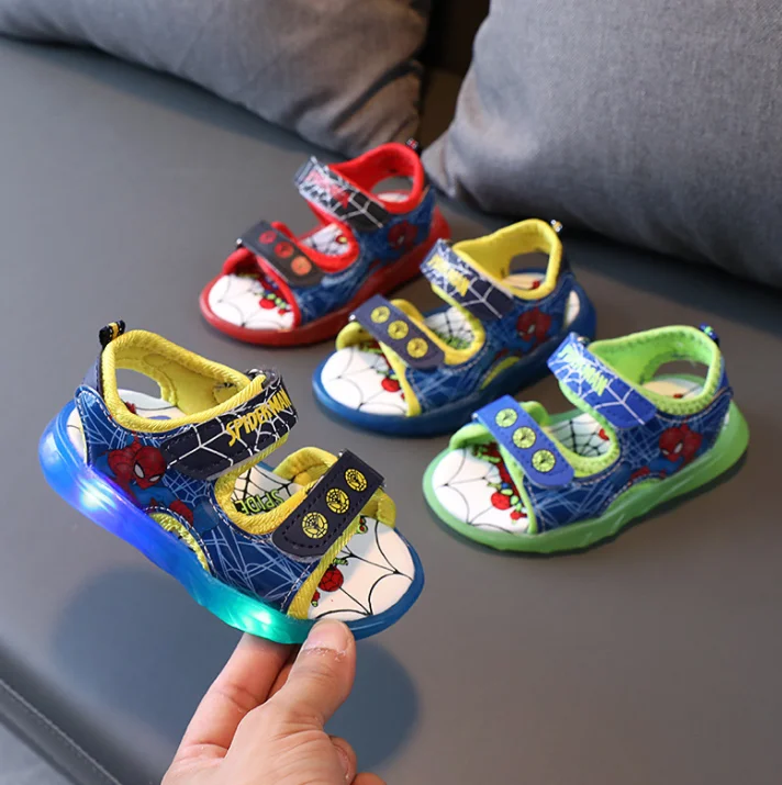 Сандалии светодиодные с мультяшным принтом Холодное сердце |