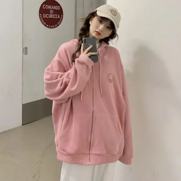 

Женский кардиган Hooide Y2k, свитер, Женская весенне-осенняя новая американская мода, парная Свободная куртка на молнии, Женская Корейская эстетика