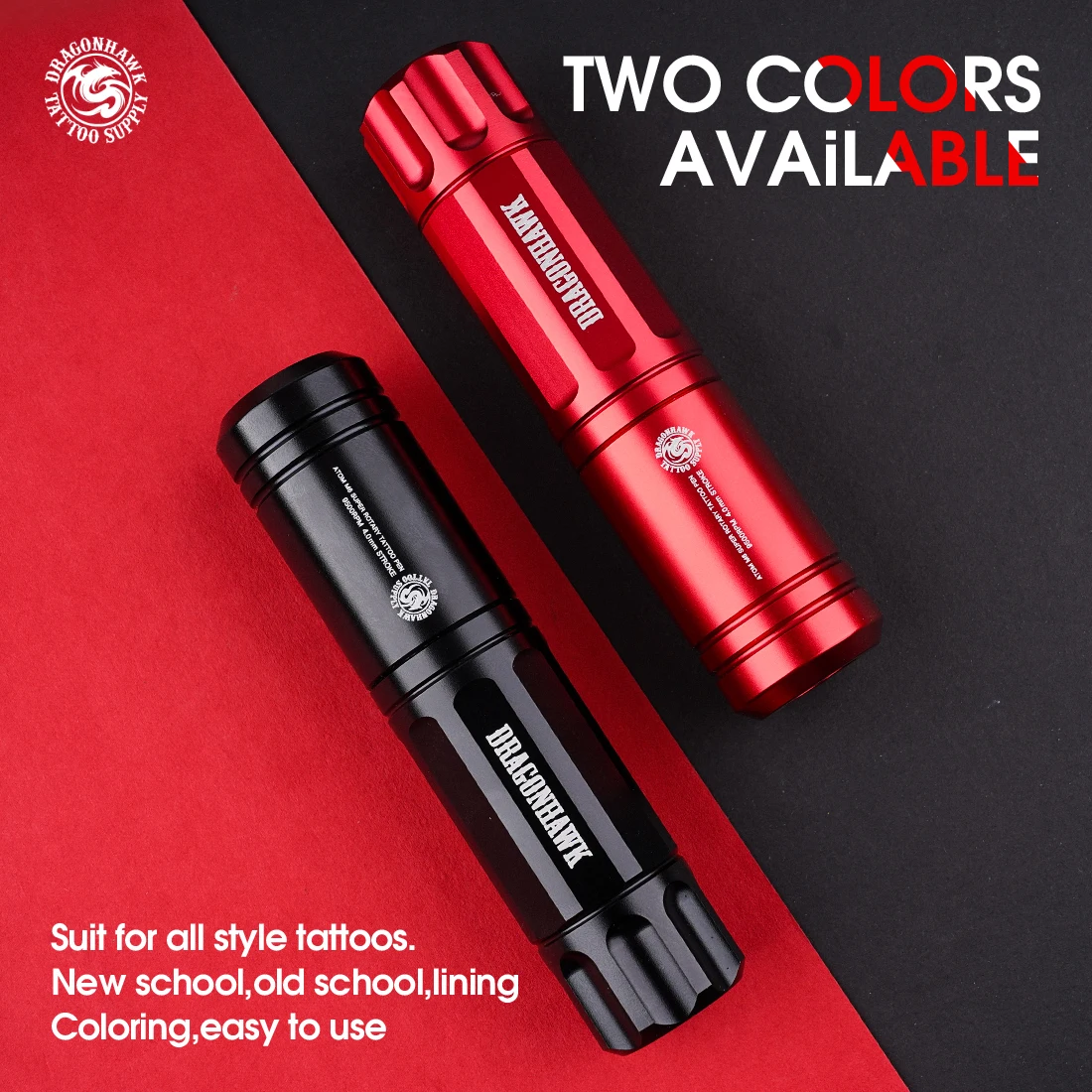 Ручка для татуировок Dragonhawk регулируемая яркая моторная лампа длина хода 4 мм