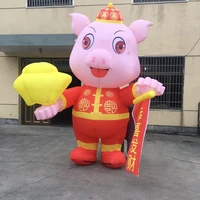cute pig inflatable advertising puppet inflatable themodel opening event large scale event acting and performance clothing