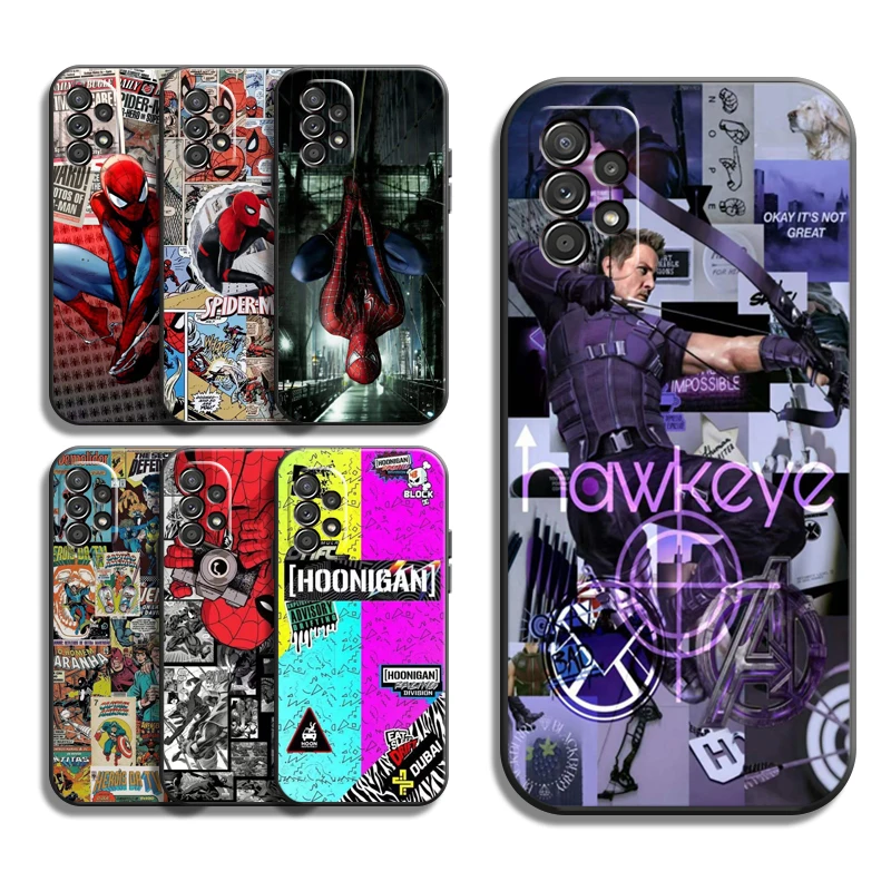 

Marvel Iron Man Phone Cases For Samsung Galaxy A31 A32 A51 A71 A52 A72 4G 5G A11 A21S A20 A22 4G Back Cover Soft TPU Coque