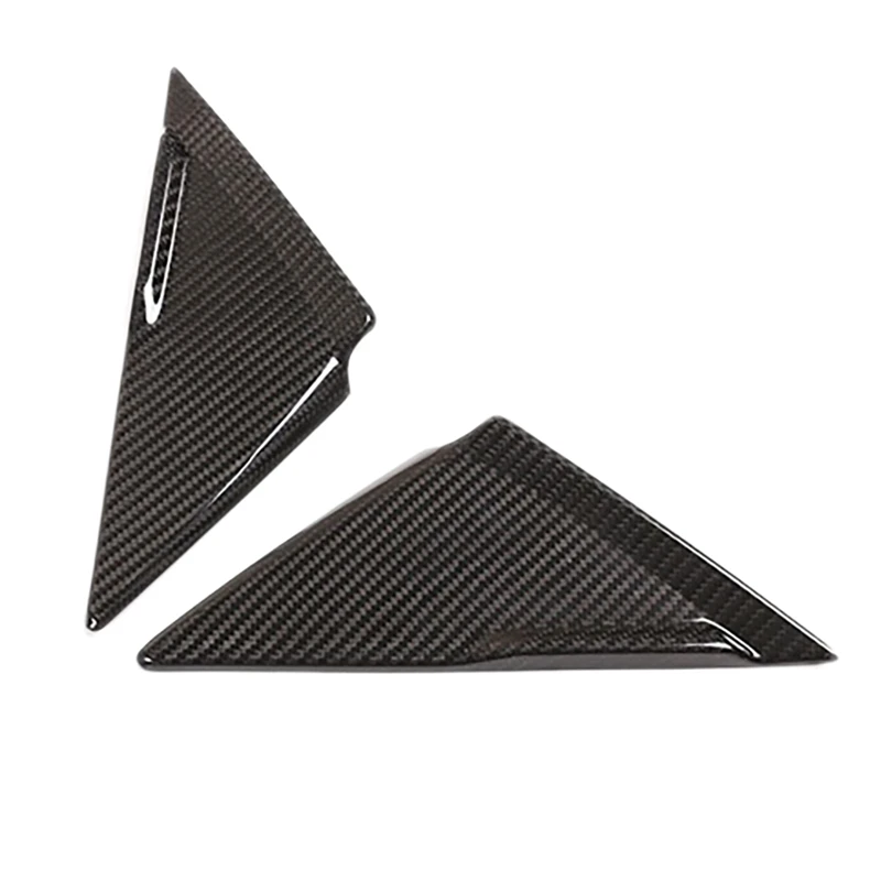 

2Pcs A-Pillar Triple-Cornered Sticker Carbon Fiber For 2008-2016 Nissan GTR R35