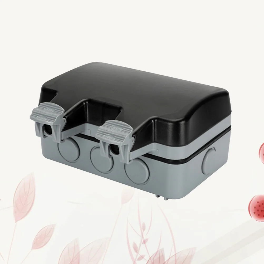 

1 Pc Power Socket Dust-proof 2 Jack Port Waterproof IP66 Electrical Wall for Wall Home