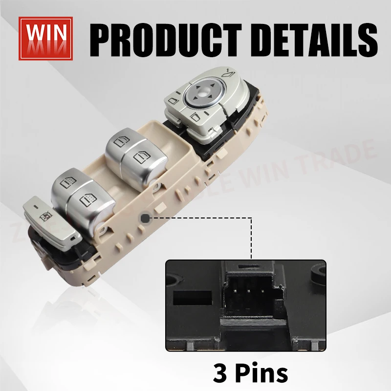 

Переключатель Стеклоподъемника A2229052004 для Benz S Class S320 S350 S400 S500 W222 2229052004-2014