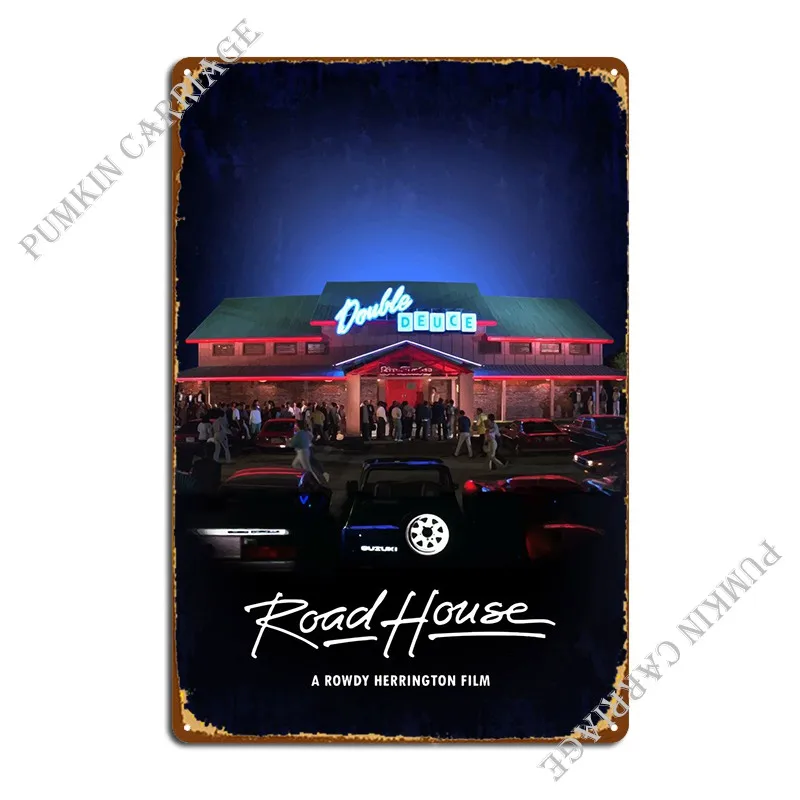

Road House Metal Plaque Poster Club Decoration Designing Cinema Tin Sign Poster