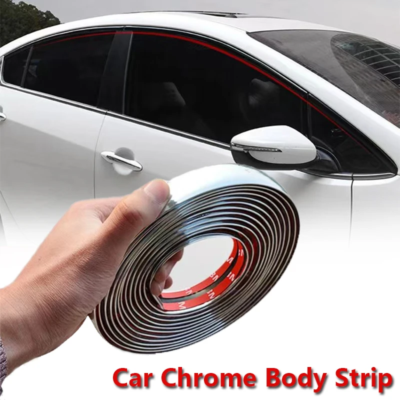 Хромированная лента для кузова автомобиля 3 м/5 м бампер защита автомобильной