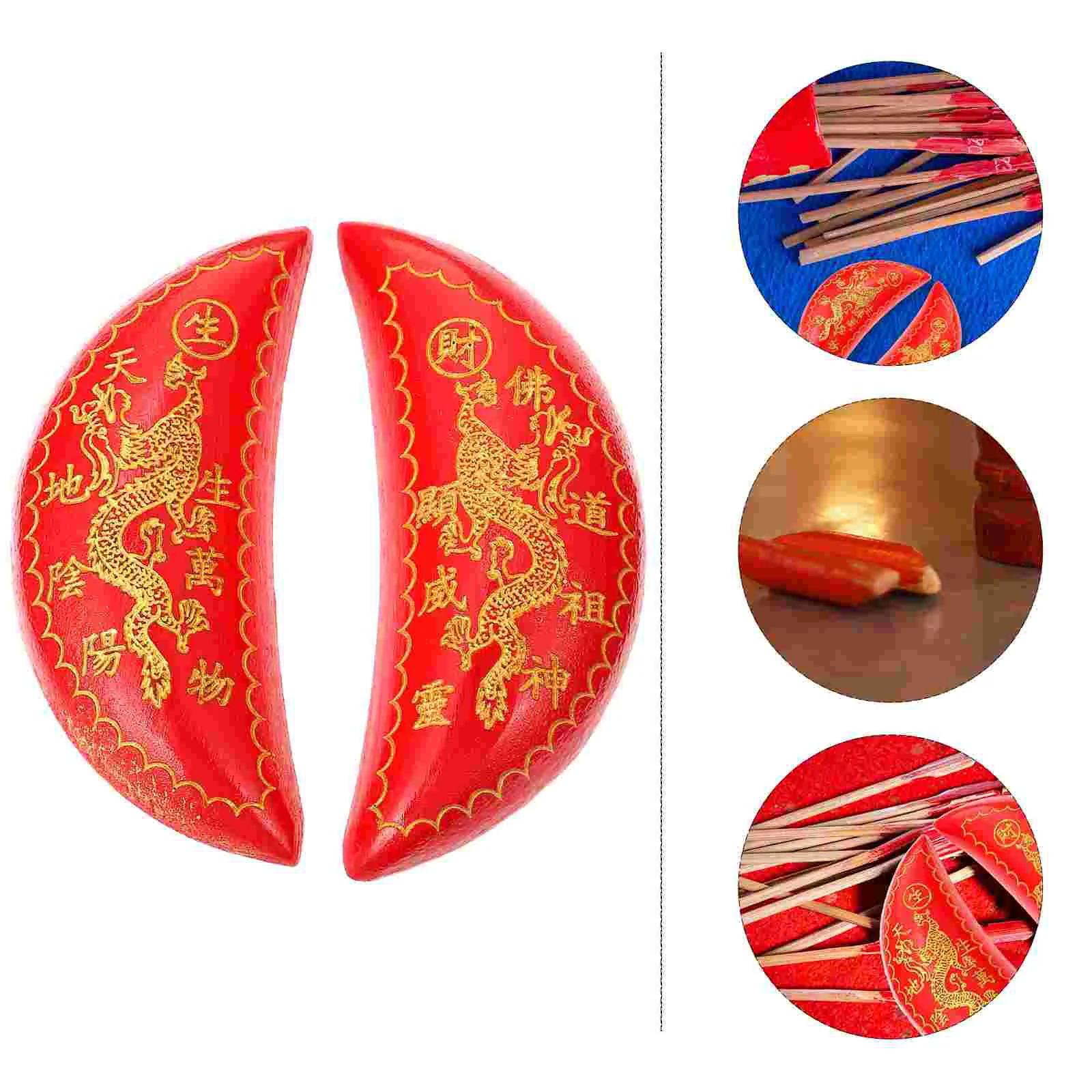 

Bamboo Cup Yang Cups Green Decor Rural Divination Cup Mahogany Taoist Divination Cups Holy Cups Greenery Decor