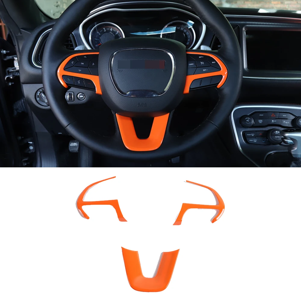 Пуговица на руль автомобиля ABS декоративная отделка Подходит для Dodge Challenger