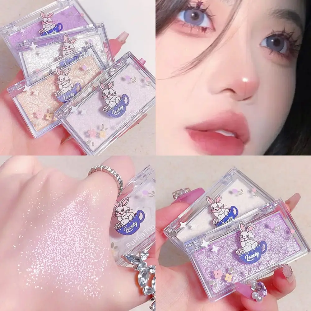

Diamond Makeup Highlighting Powder Glitter Eyeshadow Palette Pearlescent High Gloss Gel Glowing Luminous Illuminator Contour