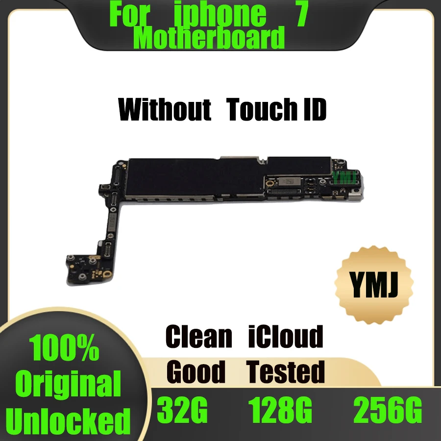 

32gb-128gb-256gb Good Working For iPhone 7 motherboard Replace 100% Original unlocked Free icloud & IOS System logic board