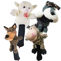 practical accessories outdoors plush animal headcover golf rod sleeve sets 135 fairway woods golf club head covers