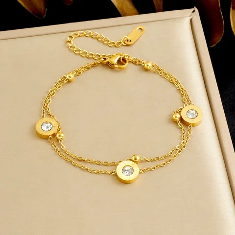 DIEYURO золотой браслет из нержавеющей стали