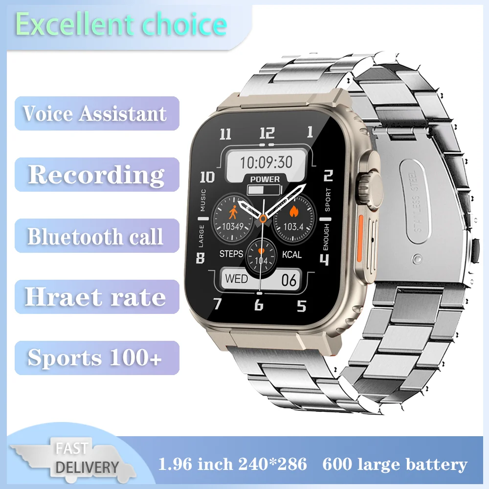 Смарт-часы Xiaomi Mijia 1 96 дюйма 600 мАч мужские Bluetooth-вызовы голосовой помощник часы