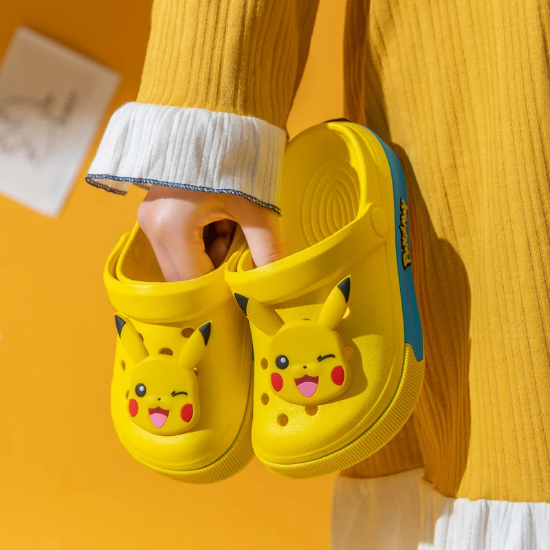 

Pokemon Summer Children's Slippers Pikachu Snorlax Charizard Non-slip Beach Shoes Cartoon Animation Around Christmas Gifts
