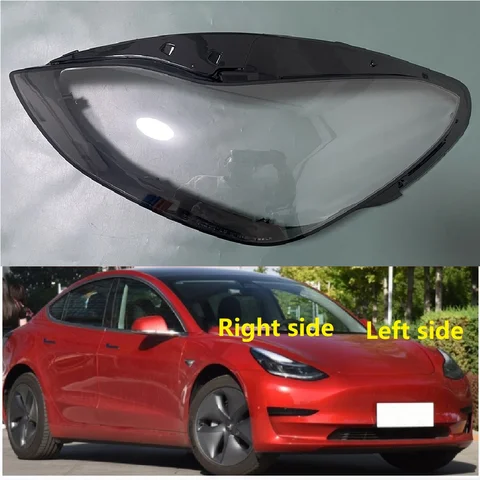 Крышка фары для Tesla Model 3 2019 2020 2021, пластиковые линзы для фар, прозрачные абажуры, замена оригинального стекла
