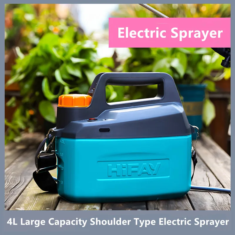 4L Electric Watering Can Gardening Disinfection Lithium Electric Watering Kettle Watering Kettle Sprayer Charging Watering Can