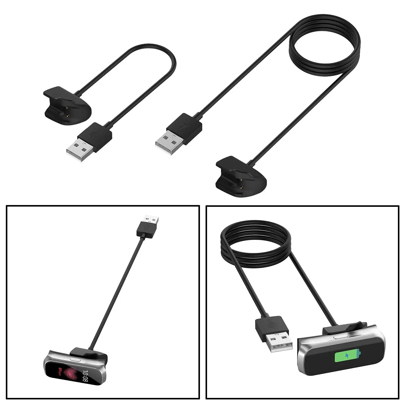 Черная подставка для зарядного кабеля умных часов Fit 2 SM-R220