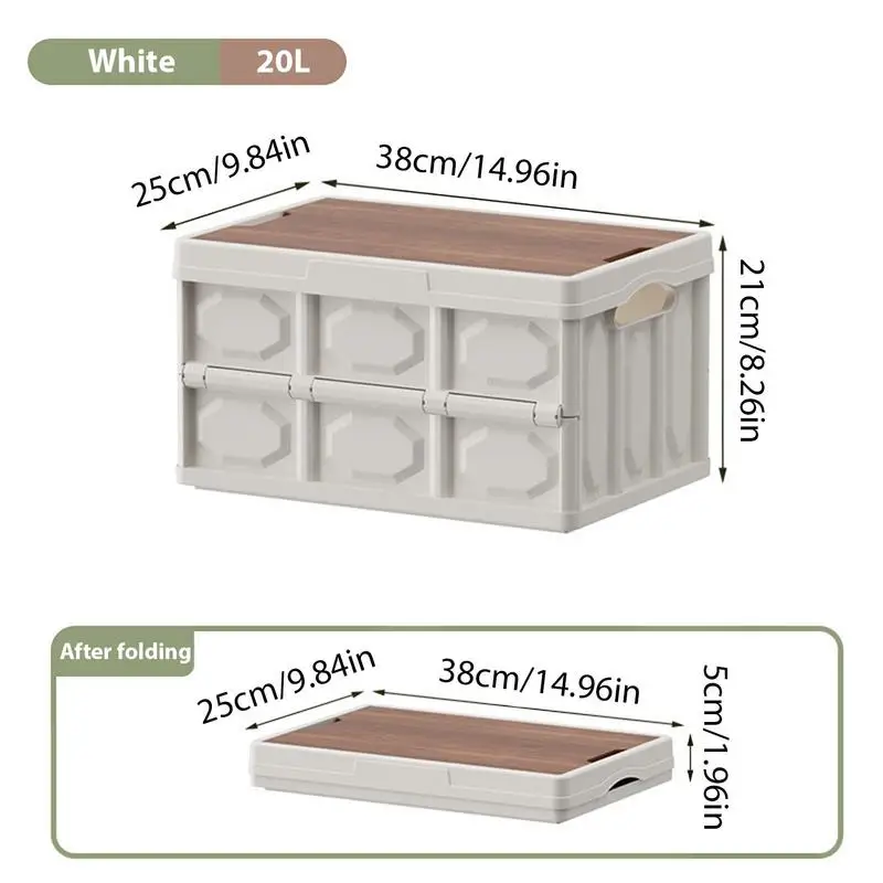 Складной органайзер для кемпинга складная коробка 20 л на открытом воздухе одежды