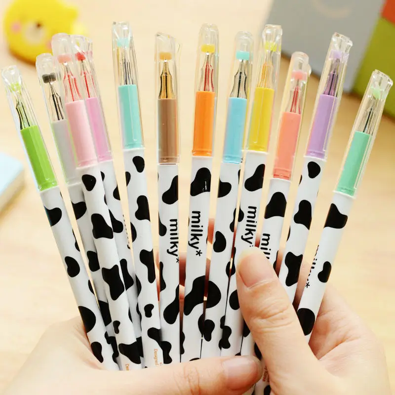 

0.38 Mm Gel Pens Cute Kawaii School Supplies Stationery for Office Exam School Student Smooth Writing Pens 12 color painting