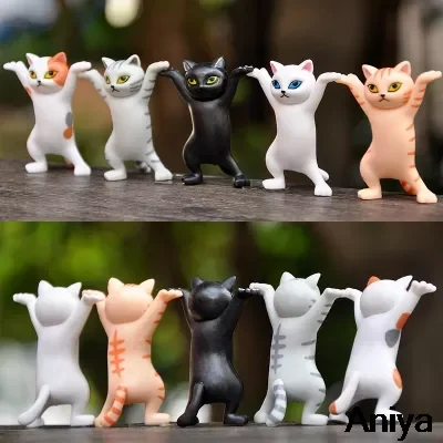

Funny Cat Pen Holder Toy Black Hold Everything Cat earphone Bracket Cute Home Decor Easter Decoration Carming Ktty Storage Set