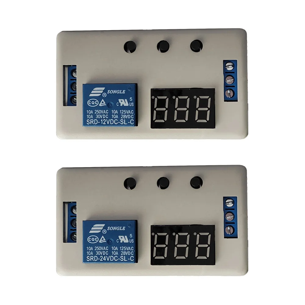 

PLC High Level Trigger Switch DC 12V 24V 1 Way Time Delay Relay LED Digital Automation Timer Control Switch Timing Relay Module