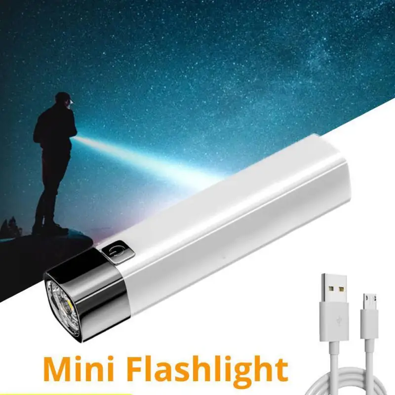 

Портативная мини-вспышка с поддержкой внешнего аккумулятора, водонепроницаемый Ультраяркий фонарь с босветильник Том, USB-перезаряжаемая м...