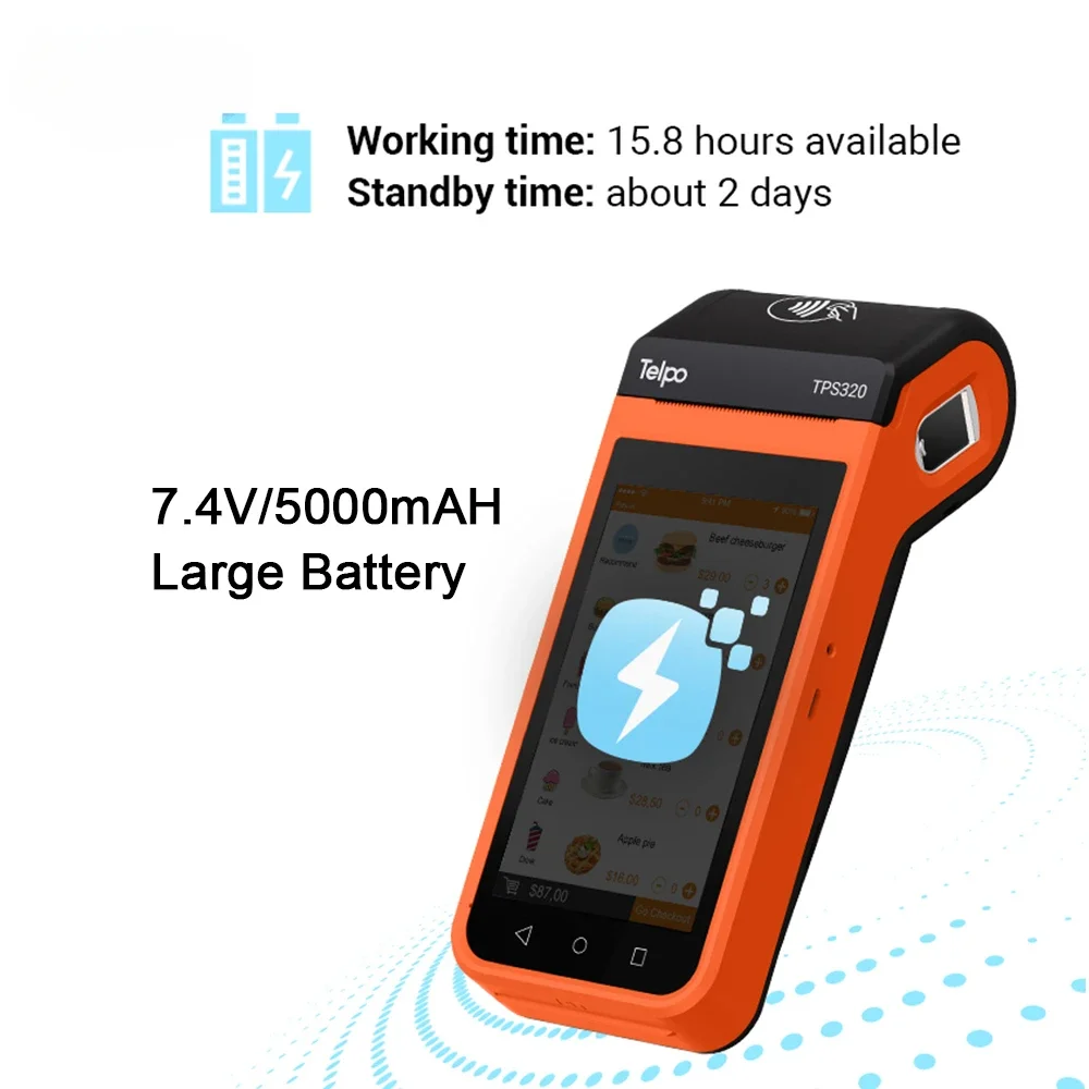 SDK Telpo TPS320 Беспроводная лотерея мобильная терминальная машина для продажи/ставки