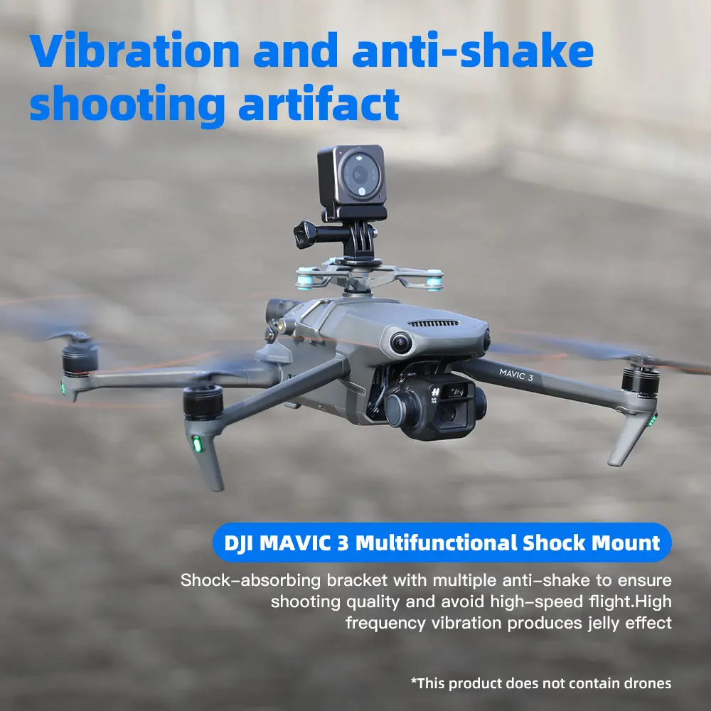

Suitable For DJI Mavic 3 Adapter Action Camera Shock Absorption Bracket Set Drone Accessories