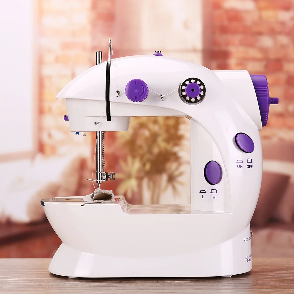 

Sewing Machine Night Lamp Two Thread Kit Electric Mini Portable Household Have Foot Pedal Straight Line Hand Table