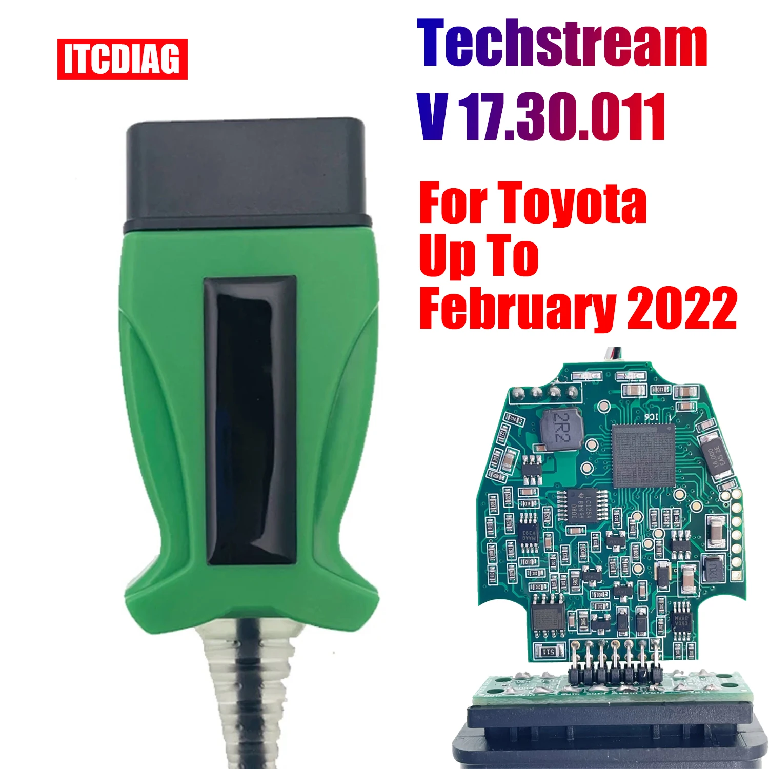 DLC3 17.30.011 Techstream для TOYOTA 2 TOYOTA2 TIS J2534 Passthru OBDII OBD2 автомобильный диагностический кабель сканер до 2022 лет