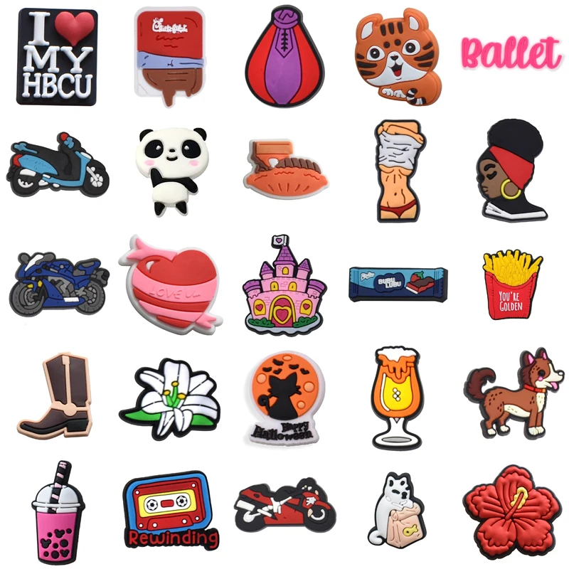 

Packs Para Pins Gifts Shoe Charms Wholesale Bulk Decorations for Crocs Women Charm Boy Men Girl Set Jeans Shoes Accessories Kids